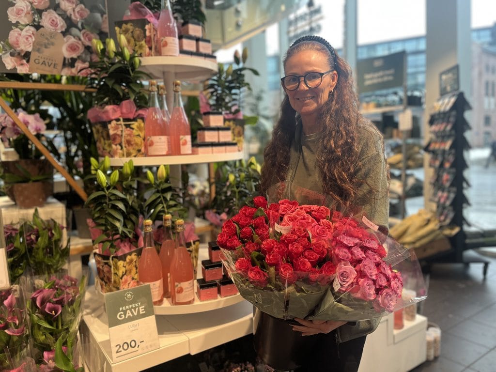 Mester Grønn på Union Brygge kan blomster